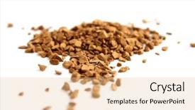  Presentation with powder - Slides featuring instant coffee background and a lemonade colored foreground