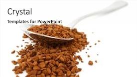  Presentation with powder - Slides enhanced with instant coffee background and a white colored foreground