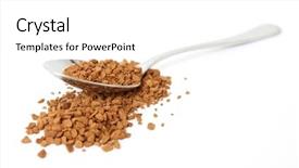  Presentation with coffee - Theme consisting of instant coffee background and a white colored foreground