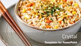 Slide set consisting of instant-noodles-on-a-table 