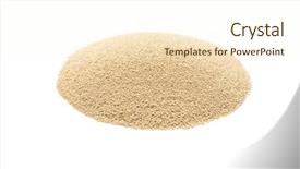  Presentation with yeast - Audience pleasing slide set consisting of instant yeast on white background backdrop and a cream colored foreground