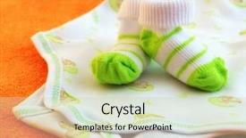  Presentation with baby clothes - Cool new presentation theme with instinal - baby socks and clothes newborn backdrop and a  colored foreground