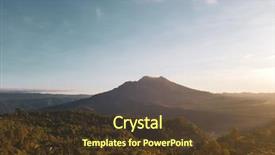  Presentation with ubud bali indonesia sep 5 - Theme enhanced with instinal - batur volcano during beautiful sunrise background and a tawny brown colored foreground