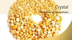  Presentation with colourful letter - Amazing PPT theme having instinal - peas initials letter o backdrop and a  colored foreground