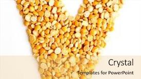  Presentation with peas - Cool new presentation theme with instinal - peas initials letter v backdrop and a  colored foreground