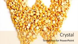  Presentation with introduction letter - Slides enhanced with instinal - peas initials letter w background and a  colored foreground