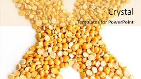  Presentation with peas - Colorful slide set enhanced with instinal - peas initials letter x backdrop and a yellow colored foreground