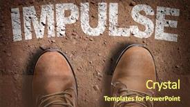  Presentation with trail - Slides featuring instinct - top view of boot background and a tawny brown colored foreground