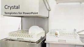  Presentation with teacher professional development - Presentation theme with institucional - image of a professional dishwasher background and a light gray colored foreground