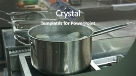  Presentation with cafe - Theme enhanced with institucional - interior of a cafe kitchen background and a  colored foreground