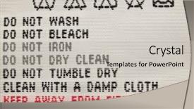  Presentation with engineering robotics development closeup electronics - Colorful presentation theme enhanced with instructional materials - closeup of loundry advice backdrop and a light gray colored foreground