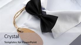  Presentation with price - Slide set enhanced with instructional materials - price tag on white shirt background and a light gray colored foreground