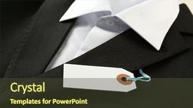  Presentation with price - PPT layouts having instructional materials - price tag on white shirt background and a tawny brown colored foreground