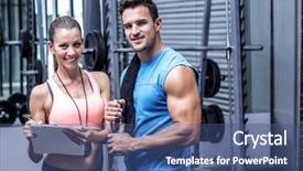  Presentation with writing education female writer - Presentation design with instructor - portrait of a smiling female background and a ocean colored foreground