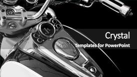  Presentation with control panel - Colorful theme enhanced with instrument control panel of a motorcycle - black and white backdrop and a dark gray colored foreground