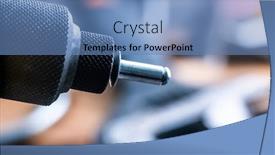  Presentation with instrument - Amazing theme having instrument-riveter-with-rivet-close backdrop and a teal colored foreground