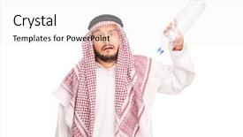  Presentation with plastic bottle - Colorful presentation theme enhanced with insufficiency - studio shot of a frightened backdrop and a  colored foreground