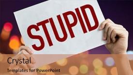  Presentation with lights - Presentation theme with insufficiency - stupid placard with night lights background and a coral colored foreground