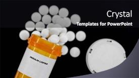  Presentation with insulin - Slides having insulin-lispro-rx-medical-pills background and a black colored foreground