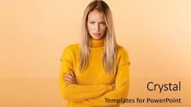  Presentation with lactation young woman breastfeeding - Audience pleasing PPT theme consisting of insult - portrait of an upset young backdrop and a gold colored foreground