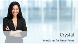  Presentation with asian - Cool new PPT layouts with insurance - asian business woman backdrop and a sky blue colored foreground