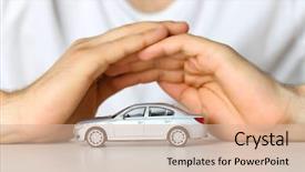 Presentation with insurance - PPT layouts having insurance - male hands and car background and a lemonade colored foreground
