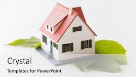  Presentation with alternative - Colorful theme enhanced with insurance alternative - housing environment and ecology concept backdrop and a white colored foreground