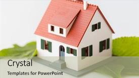  Presentation with alternative - PPT theme enhanced with insurance alternative - housing environment and ecology concept background and a mint green colored foreground