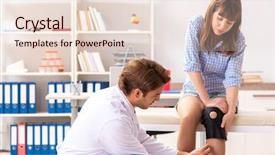  Presentation with biology sensory system - Theme with insurance alternative - male doctor checking with sensory background and a lemonade colored foreground