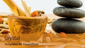  Presentation with traditional chinese medicine - Slide set enhanced with insurance alternative - tea for traditional chinese medicine background and a gold colored foreground