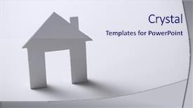  Presentation with real estate - Slide deck enhanced with insurance broker - business and real estate concept background and a sky blue colored foreground