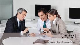  Presentation with tax - Cool new slides with insurance broker - business tax consultant with tablet backdrop and a light gray colored foreground