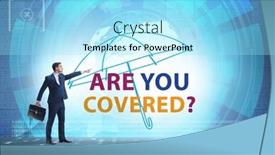 Presentation with insurance - Theme featuring insurance-concept-with-the-question background and a arctic colored foreground