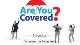  Presentation with insurance - Presentation theme consisting of insurance-concept-with-the-question background and a white colored foreground