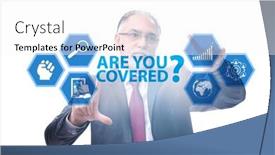  Presentation with insurance - Presentation theme enhanced with insurance-concept-with-the-question background and a white colored foreground