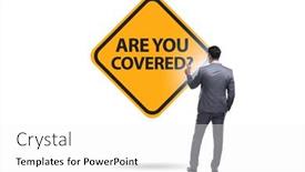  Presentation with insurance - PPT theme consisting of insurance-concept-with-the-question background and a white colored foreground