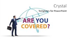  Presentation with insurance - PPT layouts having insurance-concept-with-the-question background and a white colored foreground