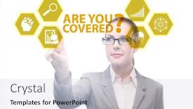  Presentation with insurance - Slide deck having insurance-concept-with-the-question background and a light gray colored foreground