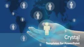  Presentation with life insurance - Slides enhanced with insurance concept with world map background and a teal colored foreground