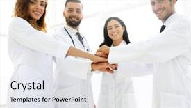  Presentation with group - PPT theme with insurance educational conferences - background image of a group background and a white colored foreground