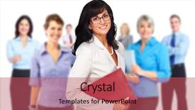  Presentation with team - Slides with insurance educational conferences - business team background and a  colored foreground