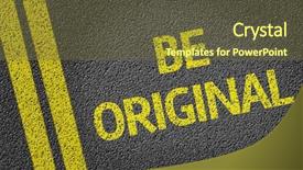  Presentation with road - Amazing slide set having patent stamp - be original written backdrop and a tawny brown colored foreground