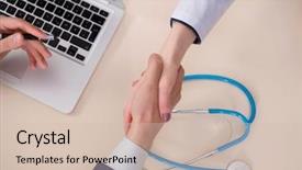  Presentation with cargo insurance man and passenger - PPT layouts having health care contracts - man signing medical insurance contract background and a soft green colored foreground