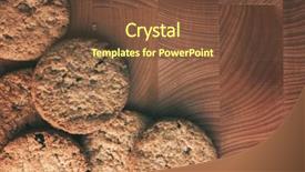  Presentation with brown wood texture - Audience pleasing presentation design consisting of integral - cookies on brown wooden background backdrop and a  colored foreground