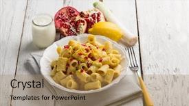  Presentation with pharmaceutical cream - Cool new theme with integral - pasta with leek cream sauce backdrop and a coral colored foreground