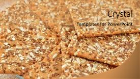  Presentation with sesame pastel - Slide deck having integral biscuits plates with sesame background and a  colored foreground