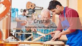  Presentation with work the word in your life - Slides featuring how to work on new background and a coral colored foreground