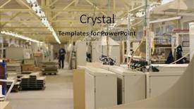  Presentation with electrical - Presentation theme consisting of enterprise integration - electrical enclosure plant background and a coral colored foreground