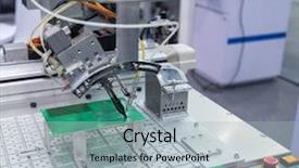  Presentation with welding - Amazing slide deck having factory industry 4 0 concept backdrop and a light gray colored foreground