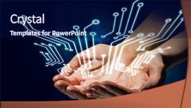  Presentation with nouvelle technologies de communication en santé - Amazing PPT layouts having integrated science - integrating the technologies backdrop and a  colored foreground